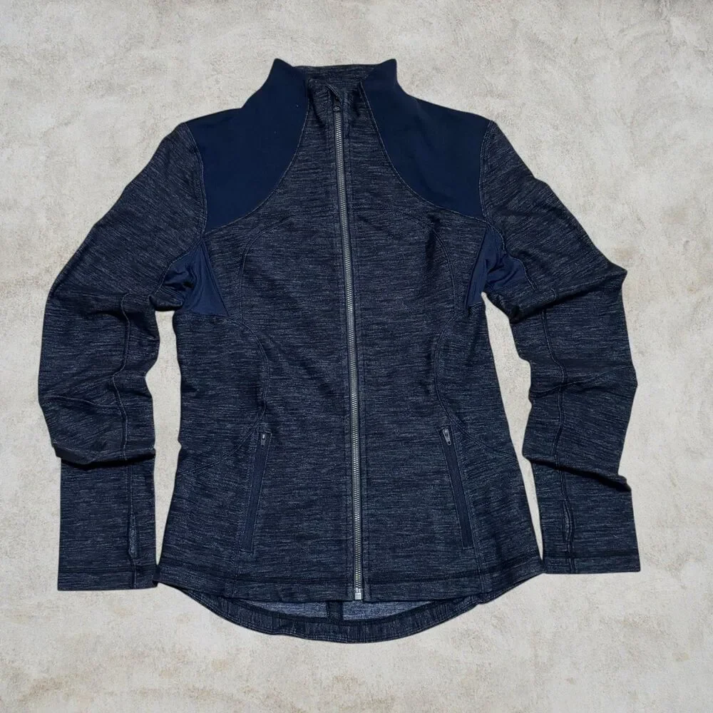 Lululemon Navy Blue Women's Full Zip Jacket Forme Size 8